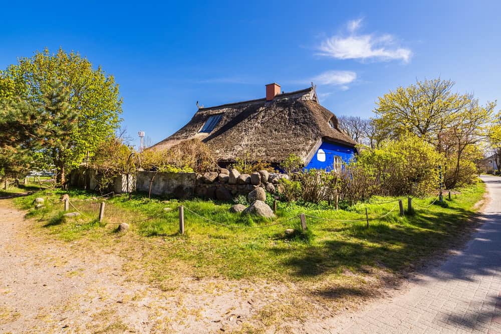 Blaue Scheune auf Hiddensee