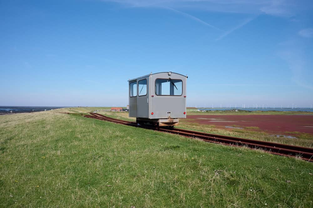 Hallig Nordstrandischmoor Lorendamm nach Lüttmoorsiel