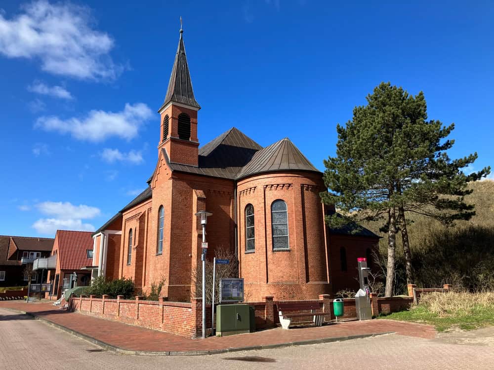 Katholische Kirche auf der Insel Juist